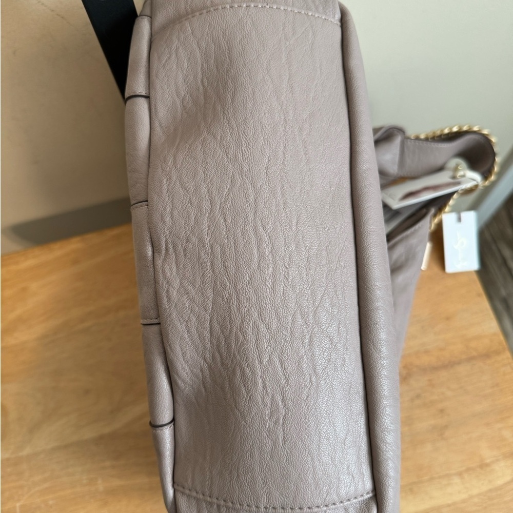 Jessica Simpson Taupe Adalee Hobo Bag with Gold Accents - Picture 5 of 8
